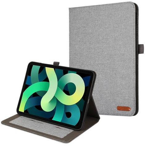YIZHI KXY Funda Protectora para Tablet PC Slim Case Compatible with iPad 10th Generation 2022 10.9 Inch - Ultra-Thin Flip Fold Stand Cover with Auto Wake/Sleep | Soft TPU Back Cover(Szary)