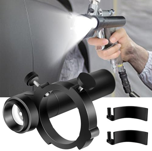 Luz Led Para Pistola Pulverizadora De Pintura Automotriz Sistema De IluminacióN PortáTil Con 3 Niveles De Brillo Ajustables Para DecoracióN De AutomóViles Y Hogares