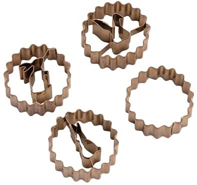 Dr. Oetker Ausstecher-Set Linzer-Häschen – Vintage Oster Manufaktur, 4-teilig, Hochwertiger Edelstahl, Designed in Germany