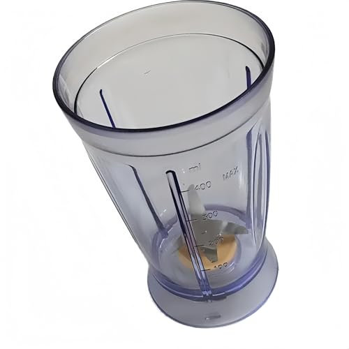 Bol mélangeur de rechange avec lame 1,5 L for mixeurs plongeants 600 W, récipient de mélange en Tritan sans BPA et accessoires amovibles en acier inoxydable (compatible avec Philips HR2860/HR2854 les