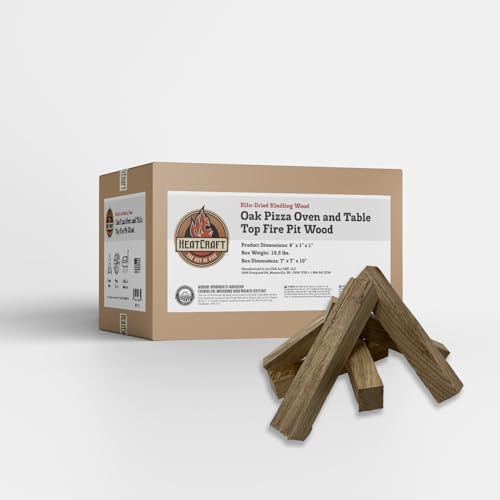 Heatcraft Premium Kiln Dried Wood Kindling for Pizza Ovens, Tabletop Fire Pits & Campfires