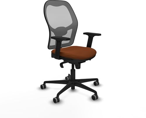 Piqueras y Crespo Luxuriöser Bürostuhl mit fester Rückenlehne, 1D-Lendenwirbelstütze, 2D-Arme, Synchronmechanik in 5 Positionen, Verwendung 8 Stunden, Maximalgewicht 120 kg, attraktive Farbe