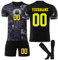 Generisch Brasilien Fußballtrikot Personalisiert für Kinder/Erwachsener mit Eigenem Namen Nummern, Hause/Auswärts Fussball Trikot Shorts Socken Sets Trainingsanzug Jungen Herren