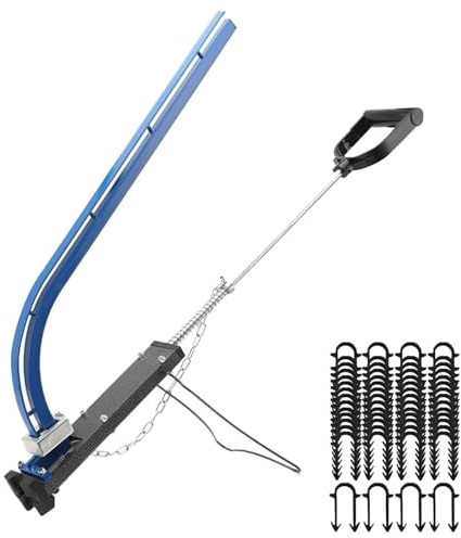 Handheld Underfloor Heating Stapler Gun | Floor Heating Pipe Clip Tool with 300 Staples | Compatible with 20mm Pipe Clips