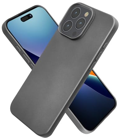 kwmobile Handyhülle für Apple iPhone 16 Pro Max Hülle - Silikon Case metallisch schimmernd - Schutzhülle Cover - Metallic Grau