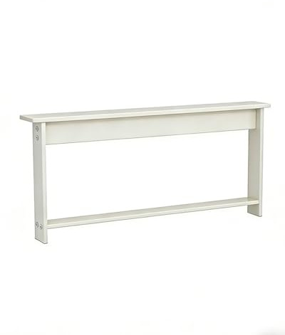 Elitix Couch Regal Hinten Moderner, Extra Schmaler Konsolentisch für Sofas, Ideal Hinter der Couch; Schmale Pflanzentische für den Eingangsbereich von Wohnungen(White,80x10x65cm/31.5x3.9x25.6in)