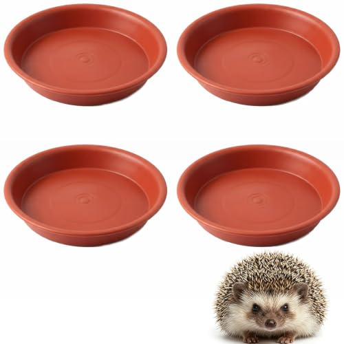 2 Pcs Hedgehog Feeding Bowl, Hedgehog Bird Food Water Bowl Station | Low-Profile Plastic Bowls for Garden, Small Animal Water Dish, Animal Bowls for Outdoor Use