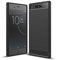 Cruzerlite für Sony Xperia XZ1 hülle, Kohlefaser Textur Design Abdeckung Anti-Scratch Stoßdämpfung Schutzhülle für Sony Xperia XZ1 Case (2017) (Black)