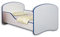 ACMA Jugendbett Kinderbett mit Einer Schublade und Matratze Weiß I 140 160 180 (180x80 cm, Blau)