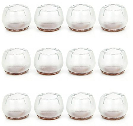 12PCS Housse de Chaise Table Antidérapant Silicone Embouts de Chaise Pieds Protecteur pour Jambes de Meubles Rondes et Carrés Sol Antidérapant 32mm-37mm