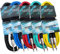 keepdrum GC-004 5X Mono-Klinkenkabel Instrumentenkabel 6m Farben-Set