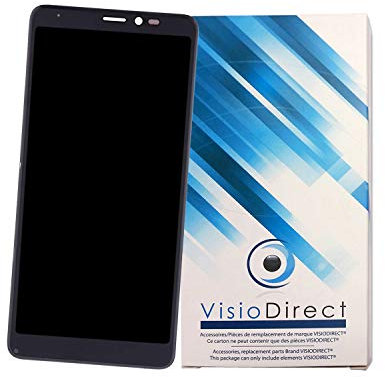 Visiodirect Ecran Complet pour WIKO Y60 Bleu 5.45 Ecran LCD + vitre Tactile Téléphone Portable