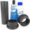 well2wellness® PVC Reparatur-Set und Ersatzteil-Set mit 10cm PVC Druckrohr 50mm
