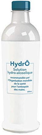 HydrÔ Pack de 6 Soluciones Hidroalcohólicas de 600 ml, Fórmula Recomendada por la OMS para Antisepsia de Manos 3600 ml