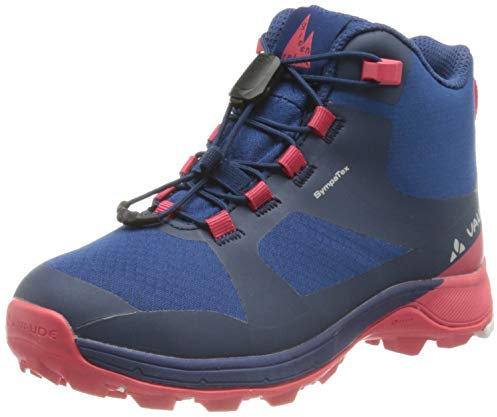 VAUDE Kinder-Wanderschuhe “Lapita II Mid STX”, Outdoor-Sportschuh für Jungen und Mädchen, wasserfeste Wanderhalbschuhe in Größe 28, bright pink