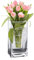 Casa Vivente Eckige Blumenvase mit Gravur zur Hochzeit, Kompass Liebe, Personalisiert mit Namen und Datum, Hochzeitsgeschenke für Brautpaar
