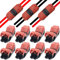 Verbinder Niederspannung，CTRICALVER H Typ Kabelverbinder 2 Pin, ohne Draht-Abisolierung erforderlich, für Drähte 0.35-0.5mm²（20/22 AWG） Kabel（8pcs）