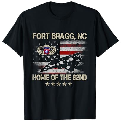 Fort Bragg NC Home Of The 82nd Airborne T-Shirt, Veterans Day T-Shirt
