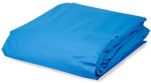 Paradies Pool Folie rund 0,6 mm adriablau 4,60 x 1,10 m ohne Biese