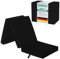 Goliez Klappmatratze 3-teilige Faltmatratze Gästematratze, Schaumstoff Matratze, Klappbar, Faltbare Kamping Bett, Waschbar Bezug (Schwarz, Einzel190x60x7cm)
