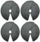 Micro Gainz NEW 2.5LB Dumbbell Fractional Weight Plates 2 or 4 Piece- Designed for Dumbbell Training and Micro Loading, Made in USA (4 Piece)