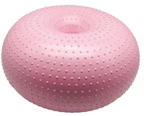 harayaa 1x Yoga Ball Stabilitätsübung Verdickung Aufblasbarer Hilfsball Pilates Donut Balance für Training Gymnastik Fitnessstudio Klassenzimmer Zuhause, Rosa A