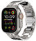 Fullife Kompatibel mit Apple Watch Edelstahl Armband 49mm 46mm 45mm 44mm 42mm(Serie 3 2 1),Metall Ersatzband für iWatch Ultra 2/Ultra Series 10 9 8 7 6 5 4 3 2 1 SE,Titan