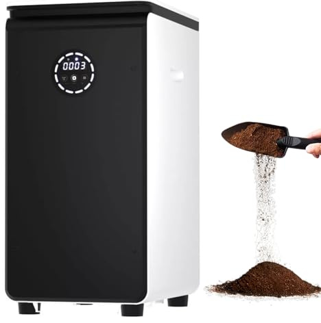 GEME World First Bio Smart 19L Compostiera Elettrica per Cucina, Filtro Non C'è Cibo Tec, Non Disidratazione Tec, Aggiungere Rifiuti In Qualsiasi Momento Compost Macchina, Compost Elettrico Cucina
