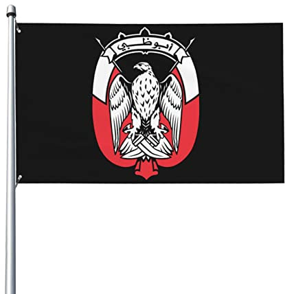 Emblem von Abu Dhabi 3 x 5 ft Patio Garden Flag Innendekoration einseitig bedruckte Flagge