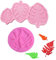 2 Stück Blätter Silikonform Tropische Blätter Fondant Form Dekorationsform 3D Blätter Gießformen DIY Kuchen Backform für Zucker, Süßigkeiten, Schokolade, Kuchendekoration