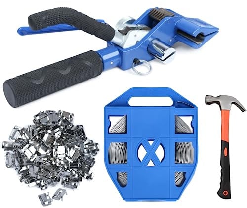 U.S. Solid Juego de flejes de acero inoxidable 304 – tensor profesional con banda de acero inoxidable de 19 mm x 30 m, 100 clips y martillo para embalaje de palés