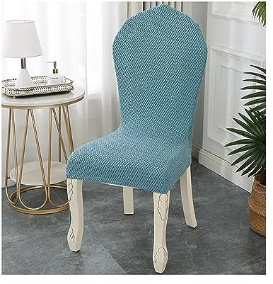 XGANGM Stuhlabdeckung Stuhlhusse Stretch Stuhlbezug 6er/4er Moderne Ohne Armlehne Stuhl Schutzhülle 2/4 Stück Runder Lehne Stuhlüberzug Universal Für Esszimmer Küche,Color 2,2PCS