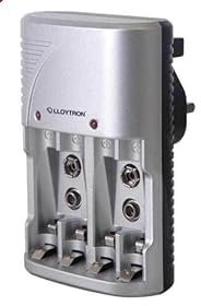 Ruiqas Mains Intelligent Multi Battery Charger Compact AA AAA 9V Sizes UK Plug-Charger only Battery Not Included