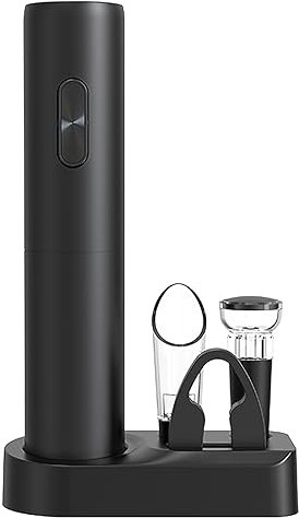 Ouvre-bouteille électrique avec base de chargement, ouvre-vin automatique Onetouch, rangement facile, verseur aérateur de vin pour la maison, la cuisine, les fêtes, les bars, les mariages