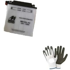 COMPATIBILE CON YAMAHA XT Z Ténéré 600 1985-1990 BATTERIA MIDAC GIA' PRONTA AL MONTAGGIO YB12AL-A2 12V/12AH BATTERIE PER MOTO SCOOTER ITALIANA COMPLETA