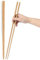 YFWOOD Lot de 2 paires de baguettes de cuisine, 35 cm, réutilisables, en bois naturel naturel, longues baguettes chinoises traditionnelles pour hotpot, friture, cuisson, noodle, 2 paires (hêtre)