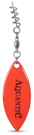 Aquantic Add on Blades - Spinnerblätter Spinner-Blatt Inhalt 3 Stück 45mm Länge (Fluo Red)