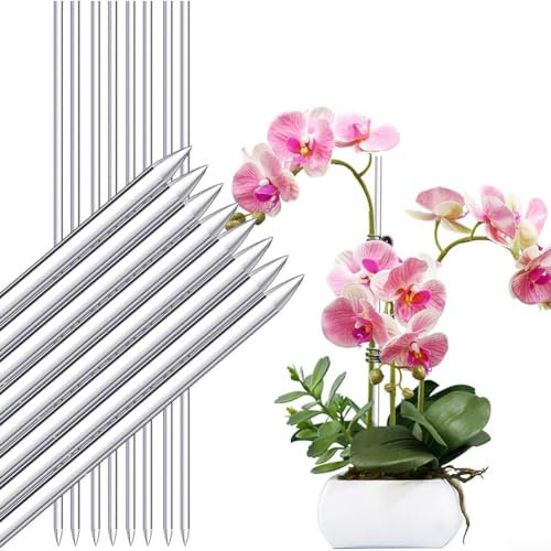 SPORTARC Pflanzstäbe, 39,9 cm, vielseitige und langlebige Acryl-Pflanzstäbe für starke und schöne Innenräume für Blumen, Orchideen und Topfpflanzen (16 Stück)