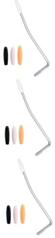 ibasenice 3stücke Gewinde Tremolo Arm Gitarre Mit Kappen Verstellbarer Whammy Bar Chrom Passend Für Single Tremolo Bridge Systeme Robust Und Installieren