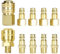 VIVIIHOO Set di 10 raccordi ad aria compressa da 1/4, attacco rapido ad aria compressa per tubi, raccordi per compressore d'aria, attacco rapido, accessori con valvola e filettatura interna