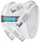 USB C to USB C Charger Cable,100W USBC Charger Lead 2M/6ft Type C PD Fast Charging USB Cable for iPhone 15 Pro Max Plus Samsung S24 S23 iPad Pro Macbook Air-2Pack
