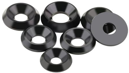 Senkscheibe, Topfscheibe, M3 M4 M5 M6 M8 M10 Unterlegscheibe Senkkopf konisch Vollkunststoff Flachdichtung Konkav Konvex Kegelförmig Isolierscheiben(M10x30x6 Cone)