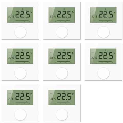 Möhlenhoff - Kabelgebundene Fußbodenheizungsteuerung zur Einzelraumregelung mit 7 Raumthermostaten Alpha Direct Display - Control
