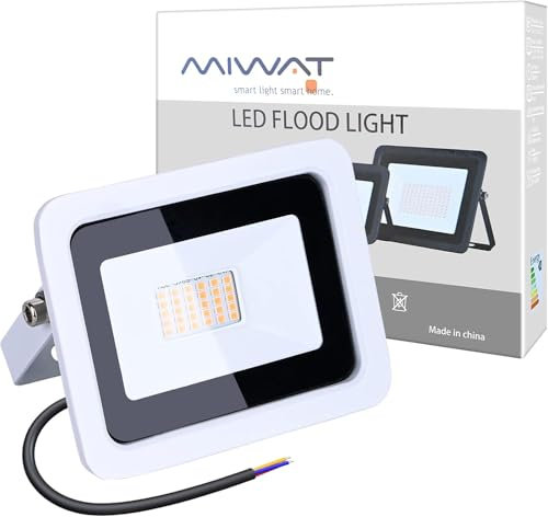 MIWAT LED Flutlicht Scheinwerfer Led Suchlampe 220V Flutlicht für Außen Garten Straße Platz (WW, 30W)