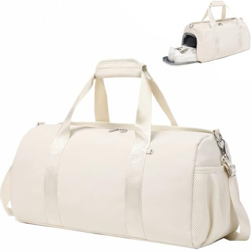 Sacs Sport Enfant Sac Voyage Imperméable Sac Piscine Femme avec Compartiment à Chaussures et Poche Humide