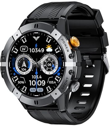 SANAG C29 Smartwatch Uomo,1.52” Orologio Smartwatch con Chiamata Bluetooth, IP68 Impermeabile, 120 modalità Sportive Cardiofrequenzimetro e Sonno per Android iOS, Argenteo