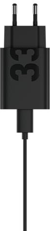 Motorola Cargador Turbo Power 33 W, Cargador Universal USB Tipo C ultrarrápido, Cable Incluido, Original Motorola Charger, Matte Black