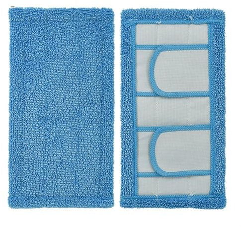 ZAPYVET 2er-Pack Wiederverwendbare Wiederverwendbare Mikrofaser-Mopp-Pads, for Swiffer-, Nass- und Trockenmodelle, Ersatz-Ersatzteile for Mopp-Tuch-Lappen Ersatz-Mopp-Pads(Blue)