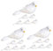 YARNOW 3 Ensembles Décoration De Pigeon Simulé Oiseau De Paradis Plante Artificielle Bains d'oiseaux pour L'extérieur Decoration Noel Decoration De Noel Pigeon Réaliste 6 Pièces * 3