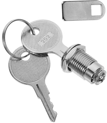 DONFAMDS 1 Satz Nockenschloss Wohnmobil Schrank Schloss Schrankschlösser Mit Schlüssel Rv Schlösser Für Lagertür Kabinettsschloss Mit Schlüssel Schloss Für Schrank Zinklegierung Silver